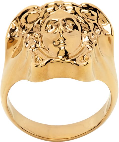 versace medusa ring 750|versace medusa ring for sale.